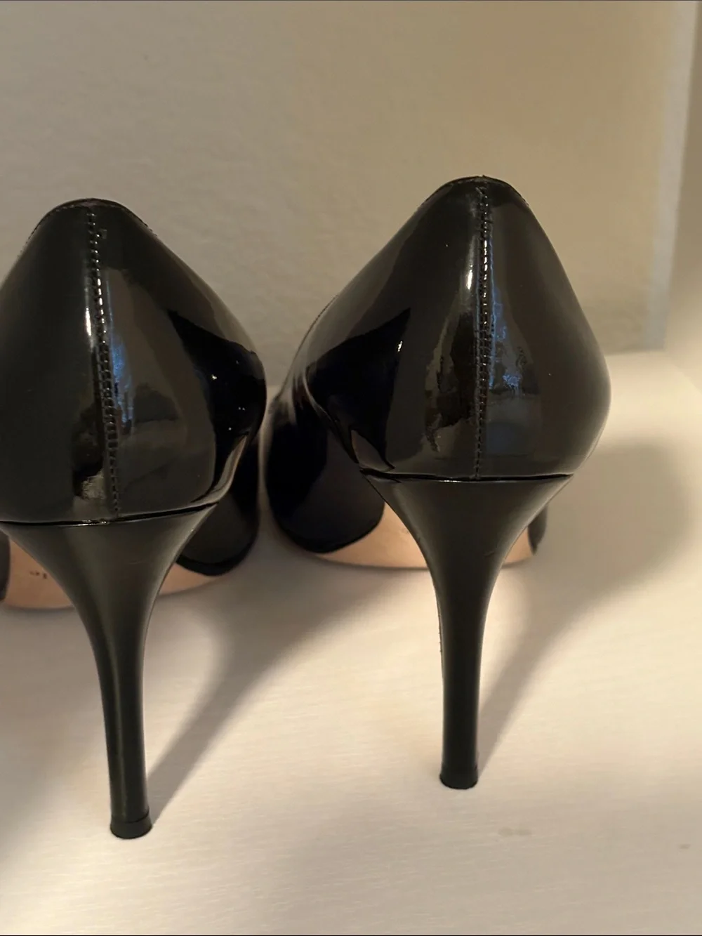 kate spade Black Patent Leather Round-Toe Pumps